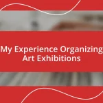 My Experience Organizing Art Exhibitions